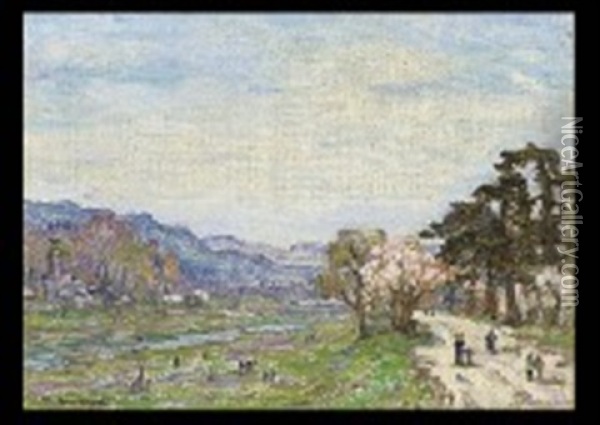 Landscape Oil Painting - Takeshiro Kanokogi