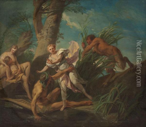 Pan Und Syrinx Oil Painting - Francois Boucher