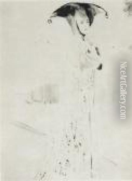 Lesgrelots Oil Painting - Fernand Khnopff