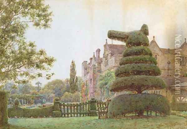 Hever Castle Oil Painting - Ernest Arthur Rowe