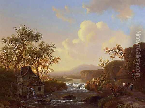 The Watermill Oil Painting - Willem De Klerk