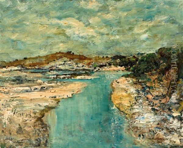 Landscape, Victor Harbour Oil Painting - George Lawrence
