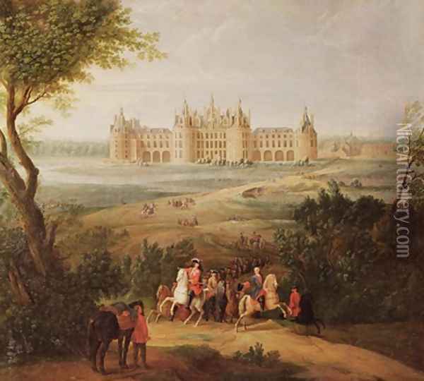 The Chateau de Chambord 1722 Oil Painting - Pierre-Denis Martin