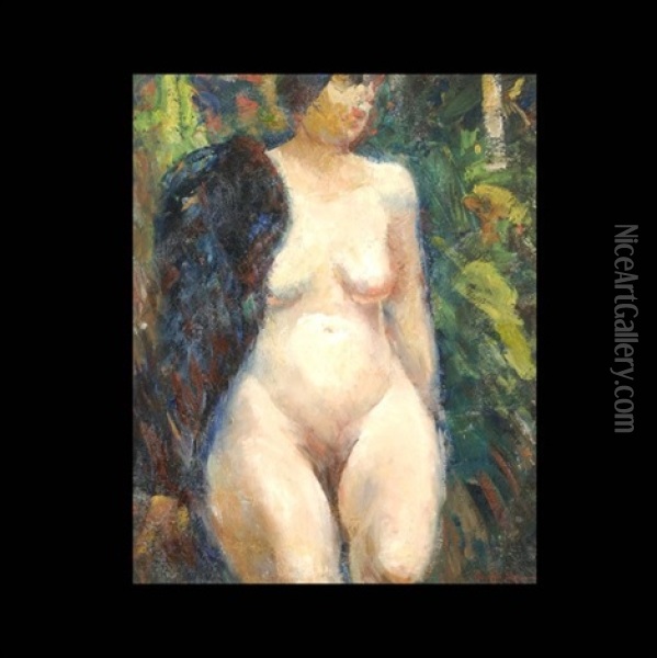 Nude Female Oil Painting - George Benjamin Luks