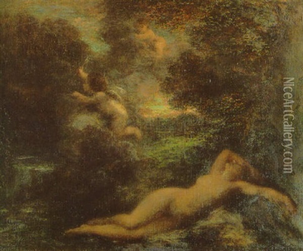 Le Sommeil De Venus Oil Painting - Henri Fantin-Latour