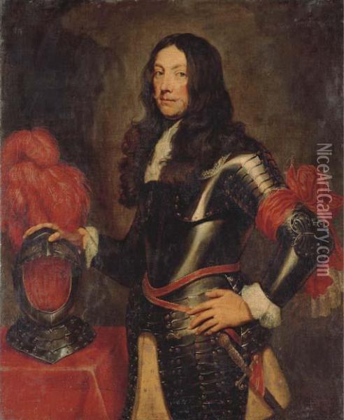 Portrait Of A Gentleman In Armour Oil Painting - Sir Anthony Van Dyck
