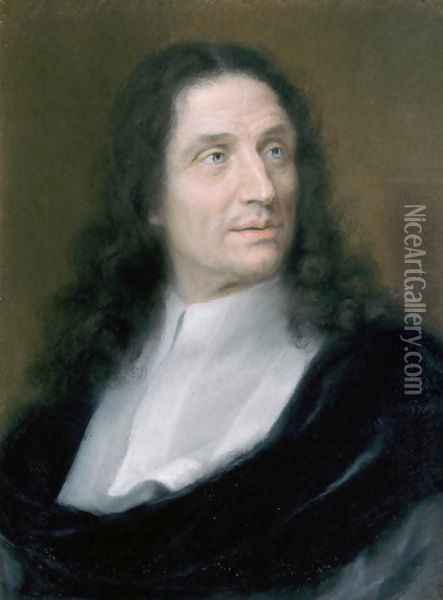Portrait of Vincenzo Viviani 1622-1703 c.1690 Oil Painting - Domenico Tempesti