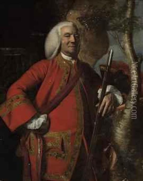 Portrait Of Colonel Jacob Fowle (1704-78) Oil Painting - John Singleton Copley