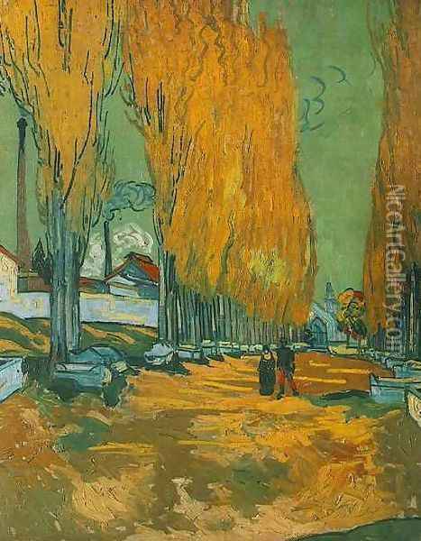 Les Alyscamps Oil Painting - Vincent Van Gogh
