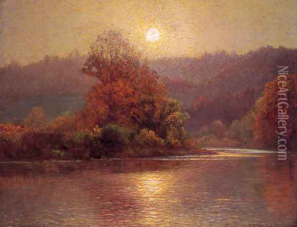 The Closing of an Autumn Day Oil Painting - John Ottis Adams