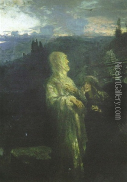 Kristus Nayttaytyy Maria Magdalenalle Oil Painting - Ilya Repin
