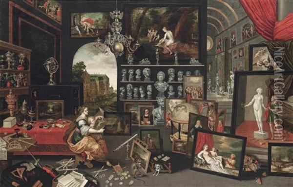 Allegory Of Sight Oil Painting - Jan Baptiste Brueghel