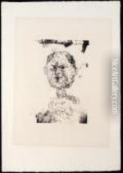 Kopf Bartiger Mann (kornfeld 98bb) Oil Painting - Paul Klee