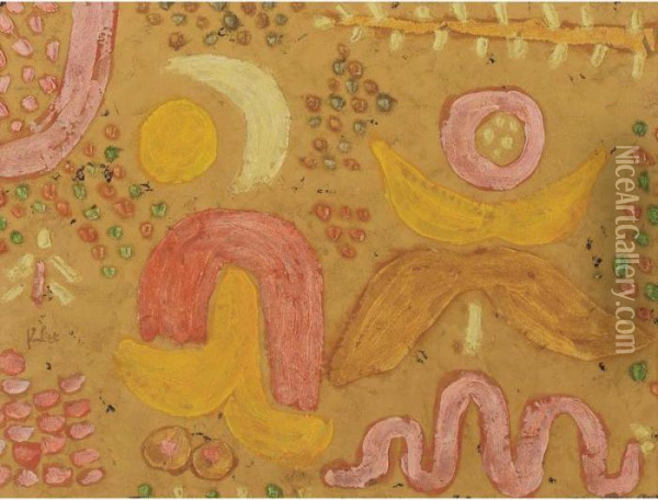 Garten In Heissen Zeit Oil Painting - Paul Klee