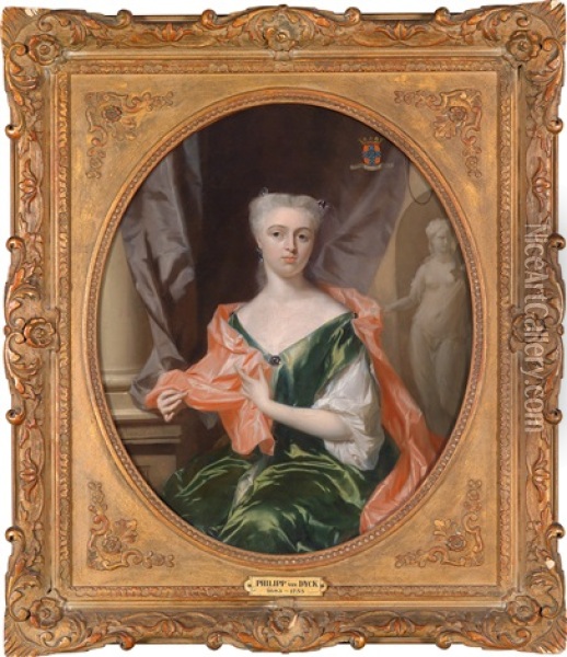 Bildnis Einer Aristokratischen Dame Oil Painting - Philip van Dyk