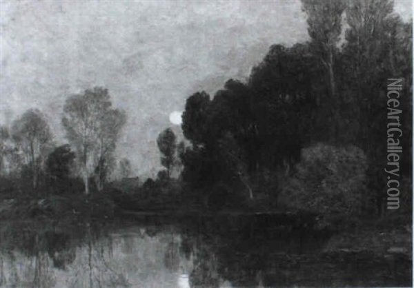 Abendlandschaft Oil Painting - Gilbert Von Canal
