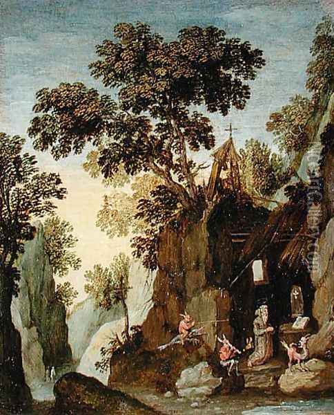 The Temptation of St. Anthony Oil Painting - Maerten Ryckaert