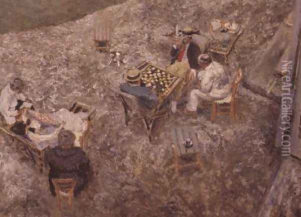 The Checker Board Oil Painting - Jean-Edouard Vuillard