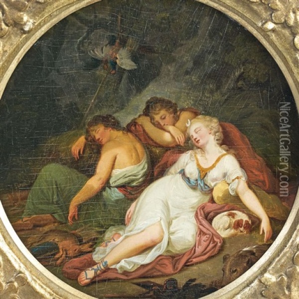 Le Repos De Diane Oil Painting - Johann Heinrich Wilhelm Tischbein