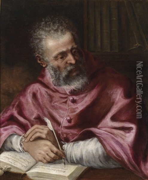 Portrat Eines Kardinals Oil Painting - Valentin Lefebvre