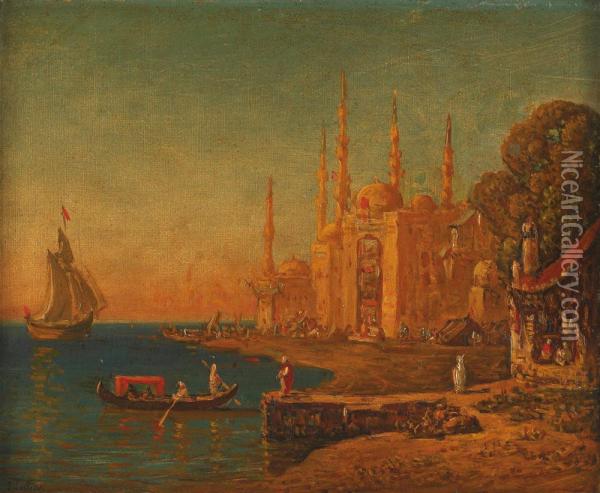 Vue D'istambul Oil Painting - Louis Lottier