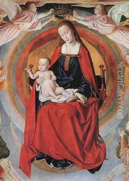 Madonna Enthroned with Saints Oil Painting - Unknown Painter