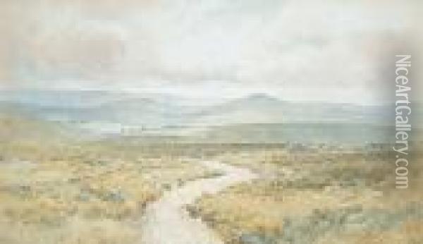 A Country Landscape Oil Painting - Arthur Suker