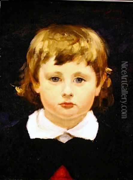 Portrait of Jules Marx Oil Painting - Charles Emile Auguste Carolus-Duran