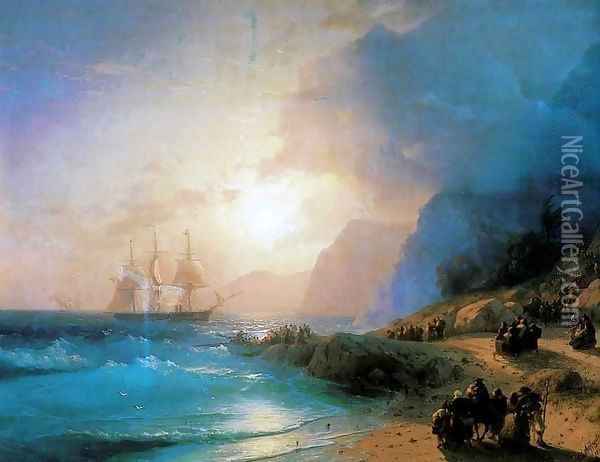 On the Island of Crete Oil Painting - Ivan Konstantinovich Aivazovsky