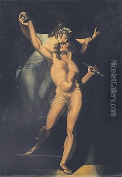 Theseus Empfangt Von Ariadne Den Faden Oil Painting - Henry Fuseli