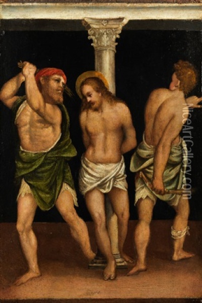 Geisselung Christi Oil Painting - Amico Aspertini