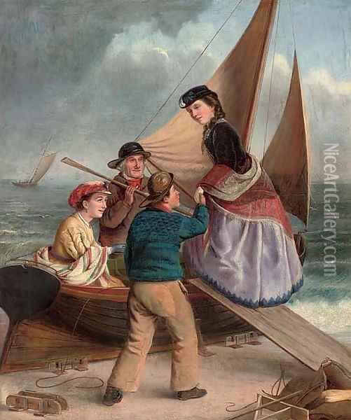 An excursion Oil Painting - English School