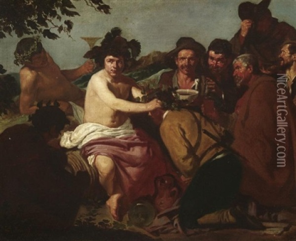 Bacchus (after Velazquez) Oil Painting - Buenaventura Salesa