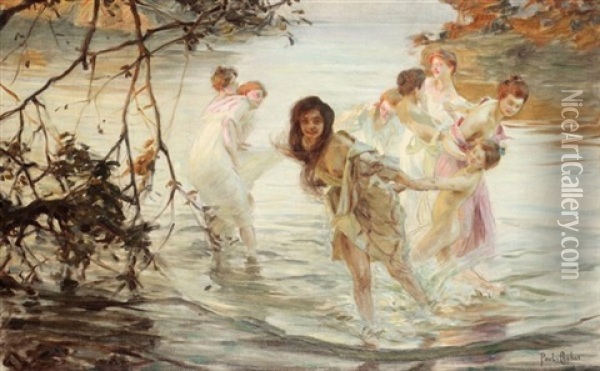 Dancing Nymphs Oil Painting - Paul Emile Chabas