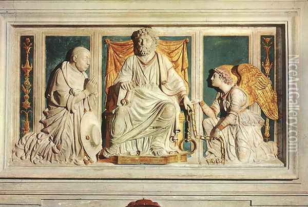 Monument of Cardinal Nicola de Cusa Oil Painting - Andrea Bregno