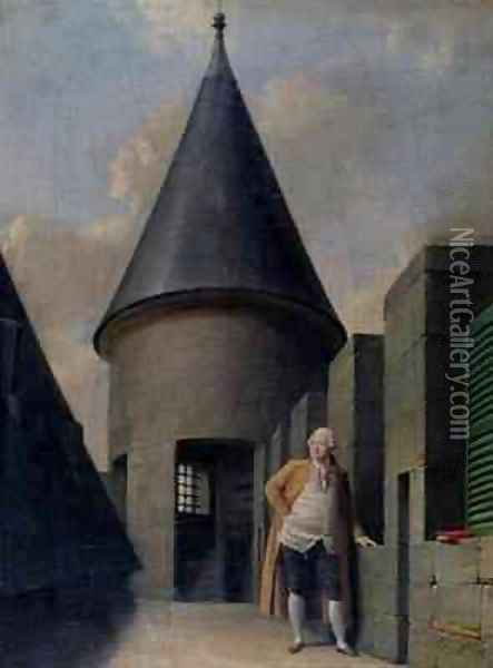 Louis XVI 1754-1793 in prison at the Temple Oil Painting - Jean Francois Garneray