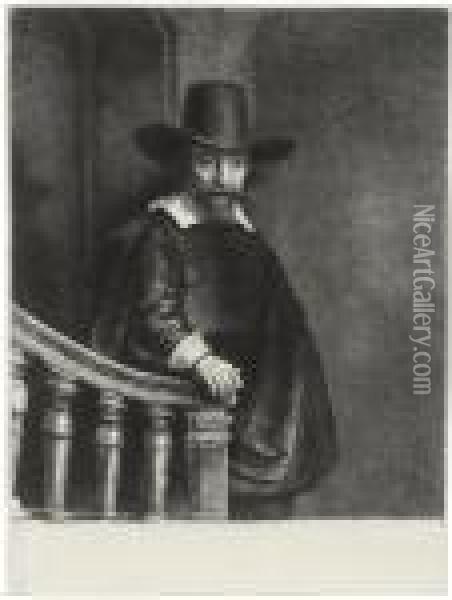 Ephraim Bonus, Jewish Physician Oil Painting - Rembrandt Van Rijn