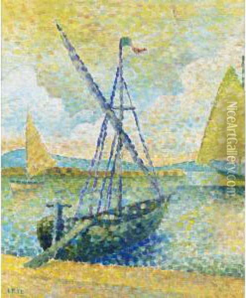 St. Tropez Oil Painting - Leon Pourtau