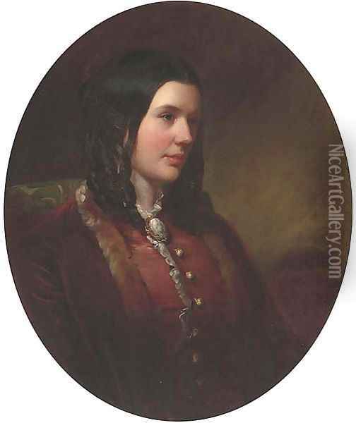 Portrait of Miss Catherine Etty Oil Painting - William Etty