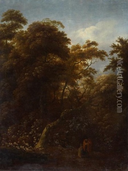 Waldlandschaft Oil Painting - Jansz van Vries