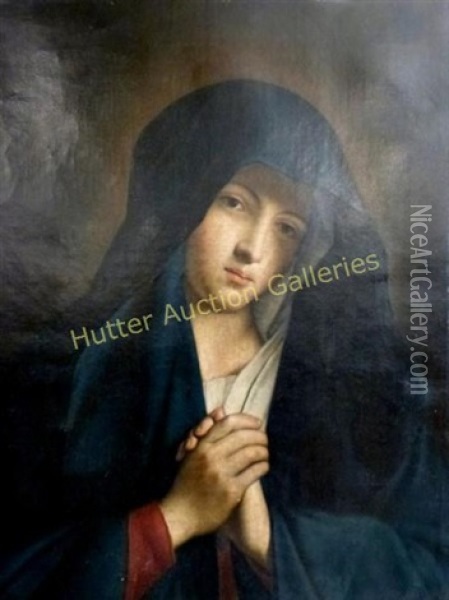 La Madre Dei Dolori [our Lady Of Sorrow] Oil Painting - Giovanni Battista Salvi (Il Sassoferrato)