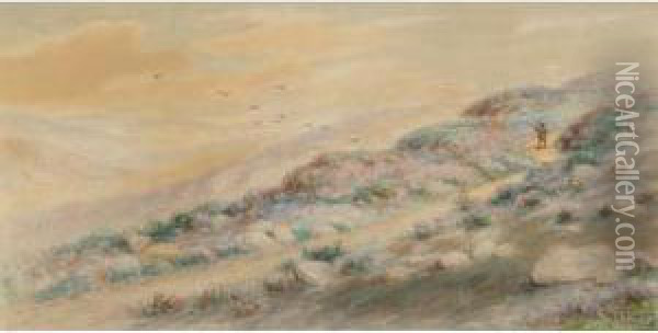 Figure On A Path Oil Painting - Frederick Arthur Verner