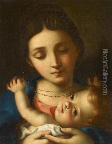 Madonna Mit Kind Oil Painting - Francesco Nenci