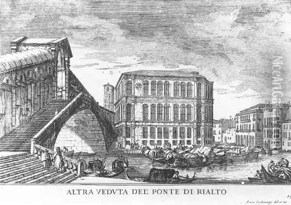 The Rialto Bridge 1703 Oil Painting - Luca Carlevaris