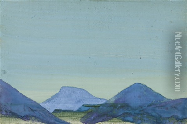 Mongolia Oil Painting - Nikolai Konstantinovich Roerich