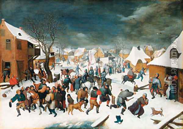 The Massacre of the Innocents 2 Oil Painting - Pieter The Younger Brueghel