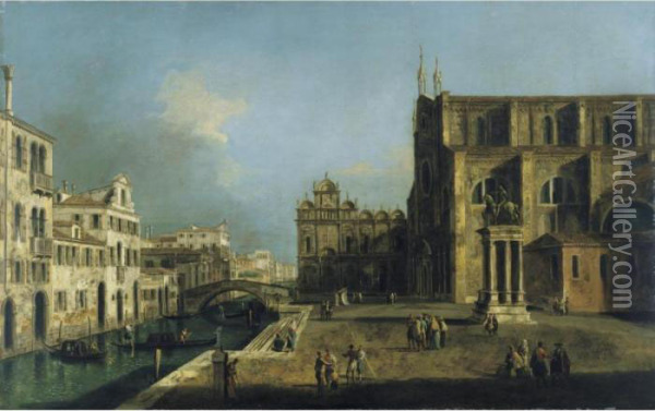 View Of Campo Ss.giovanni E Paolo, Venice Oil Painting - Michele Marieschi