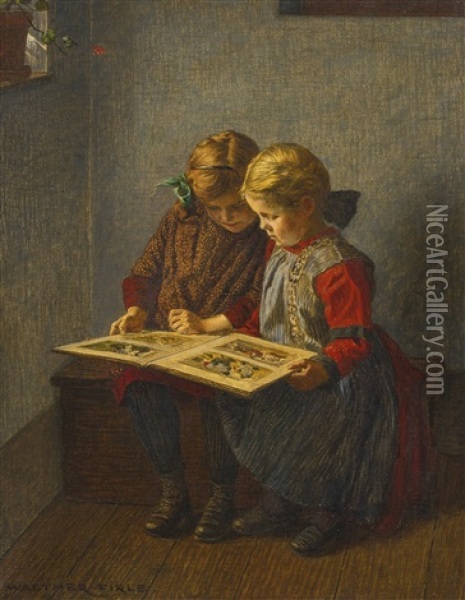 The Fairy Tale (das Marchen) Oil Painting - Walter Firle