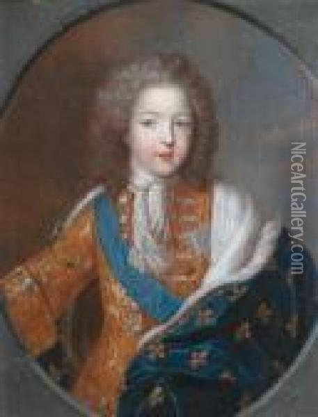 Portrait Of Louis Xv As A Boy Oil Painting - Hyacinthe Rigaud