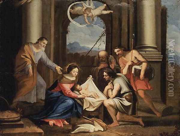 Adoration of the Shepherds Oil Painting - Jacques Stella